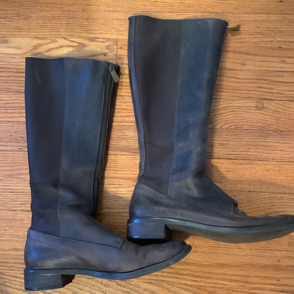 Kors distressed leather boot